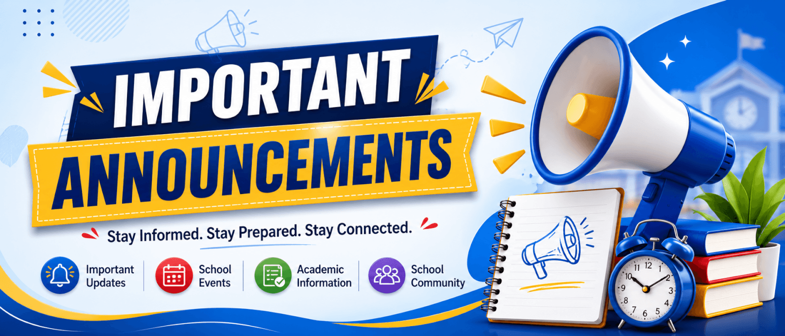 Important Announcements | AVM English Medium School